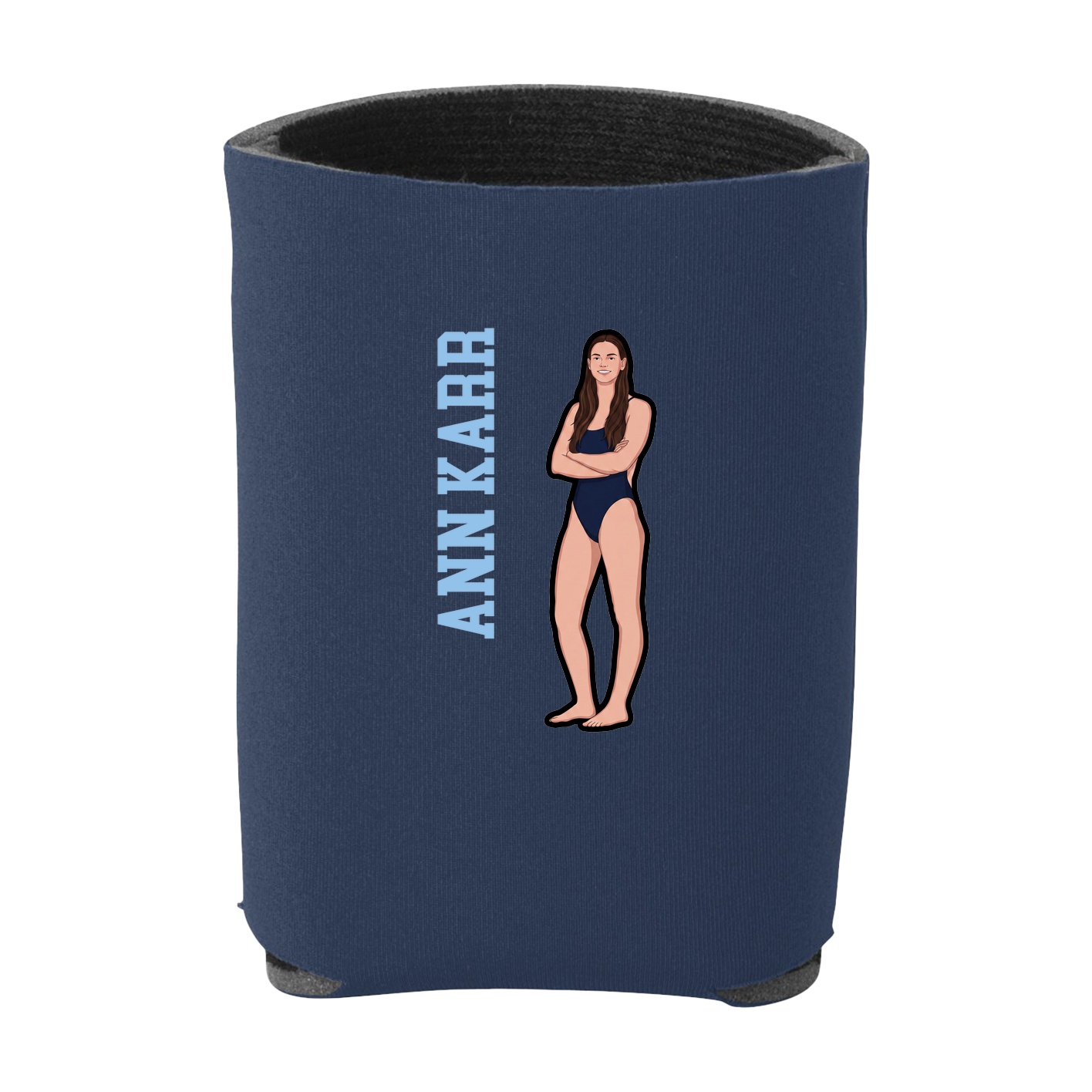 Can Holder — Name Vertical in Navy