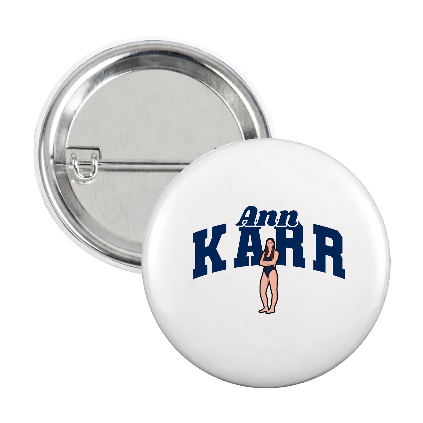 Game Day Button — Signature Arch in White