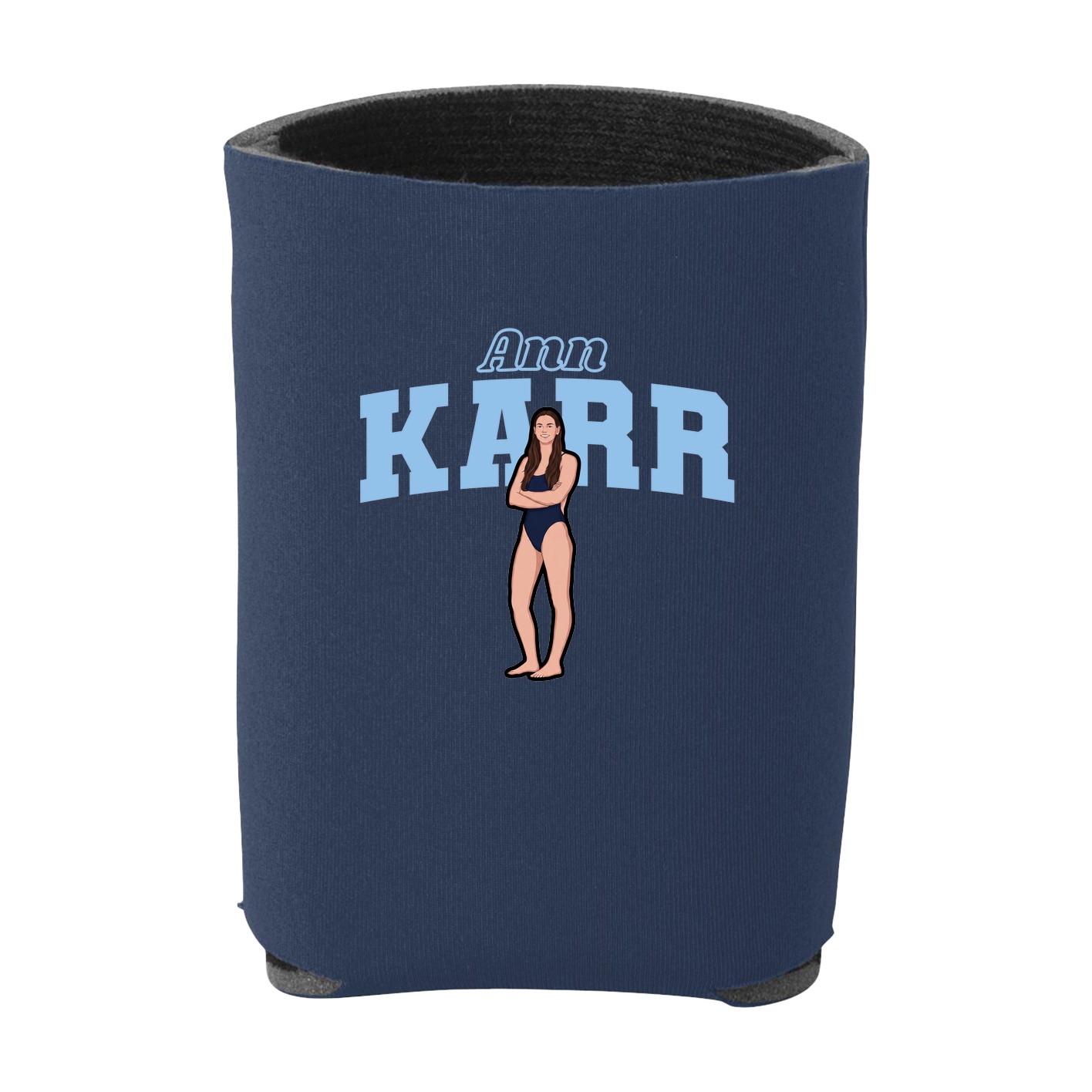 Can Holder — Name Arch in Navy