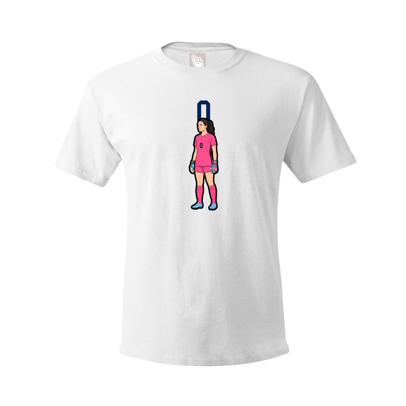 Youth Tee — Number Top in White