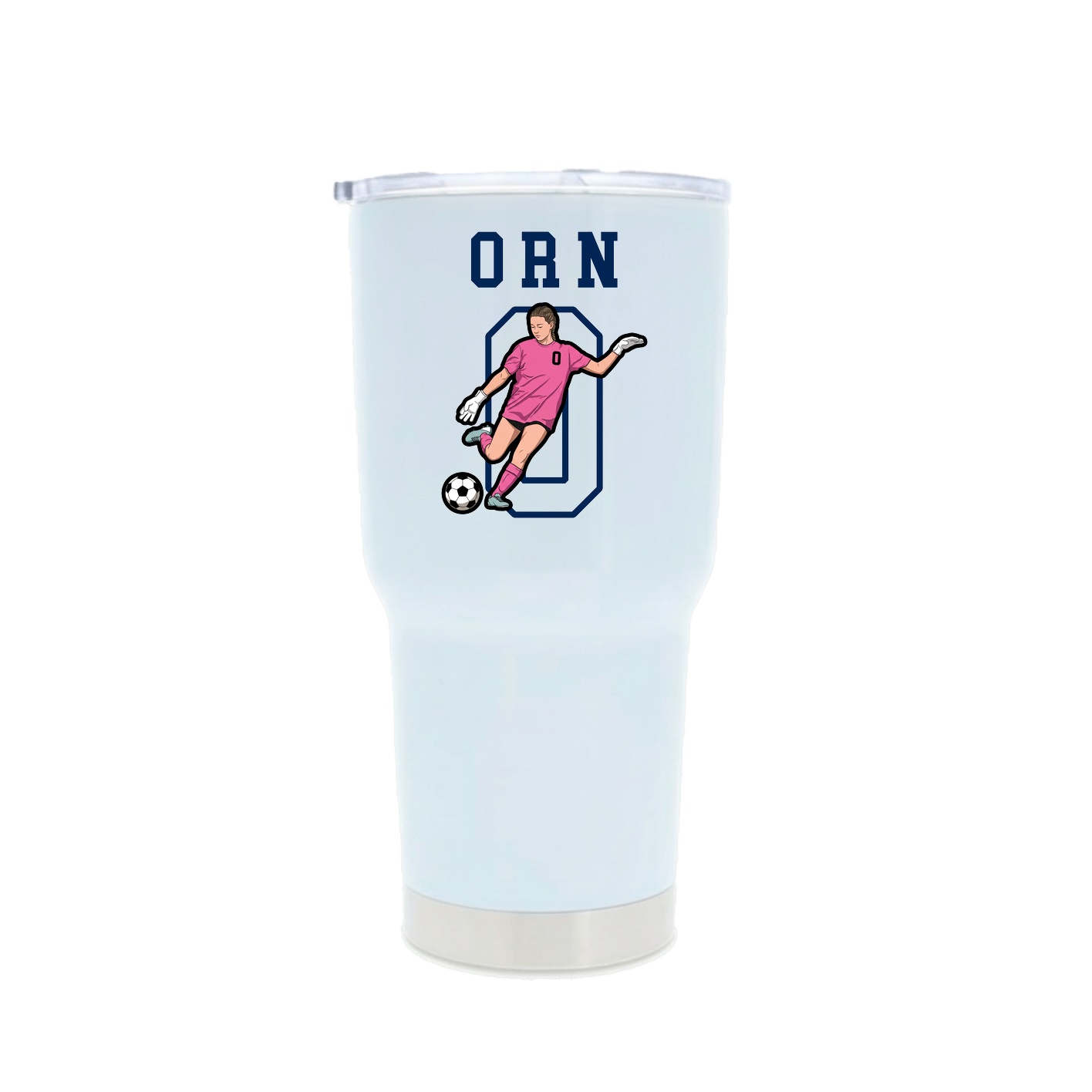 30oz Stainless Steel Tumbler — Shirsey in White