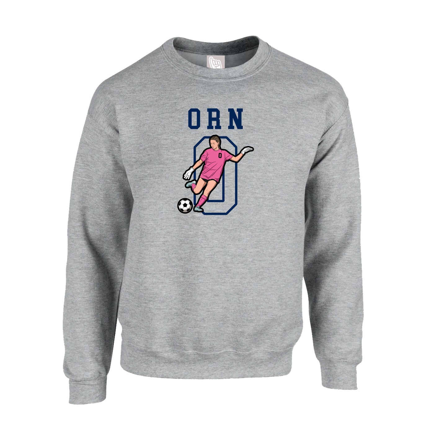 Fleece Crew — Shirsey in Grey