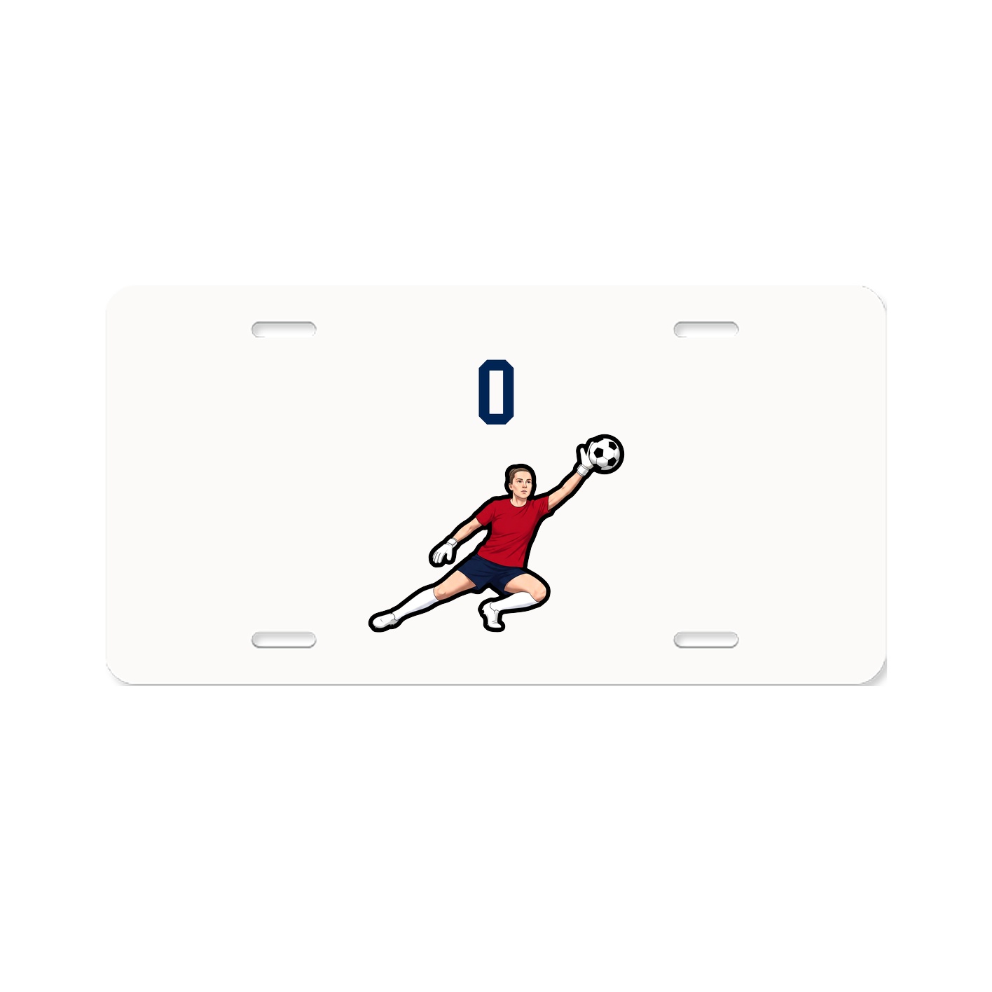 License Plate — Number Top in Classic