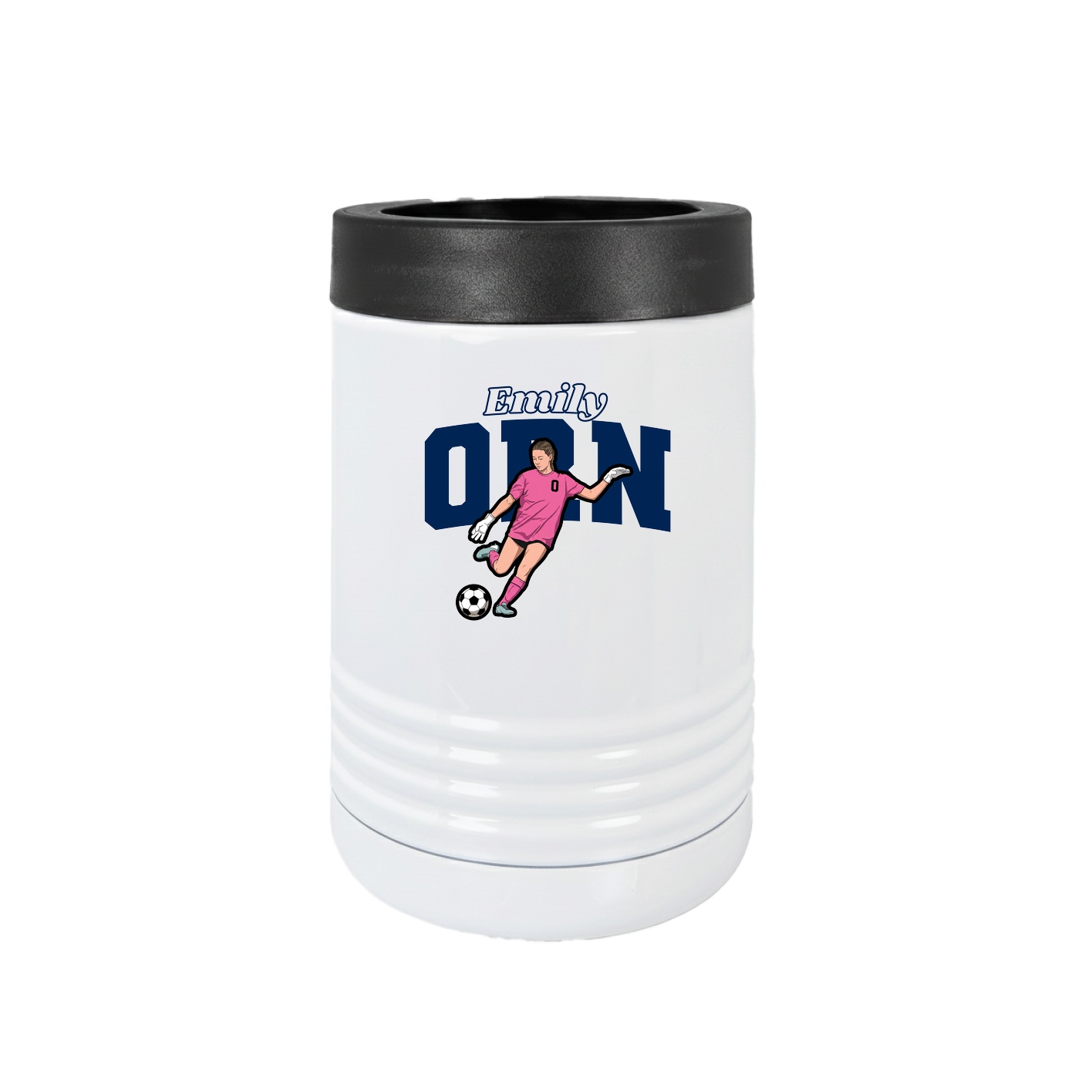 Beverage Holder — Name Arch in White