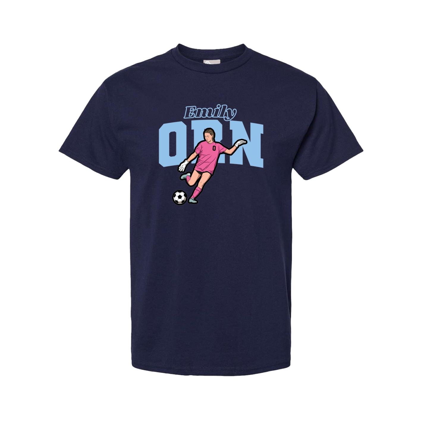Tee — Name Arch in Navy
