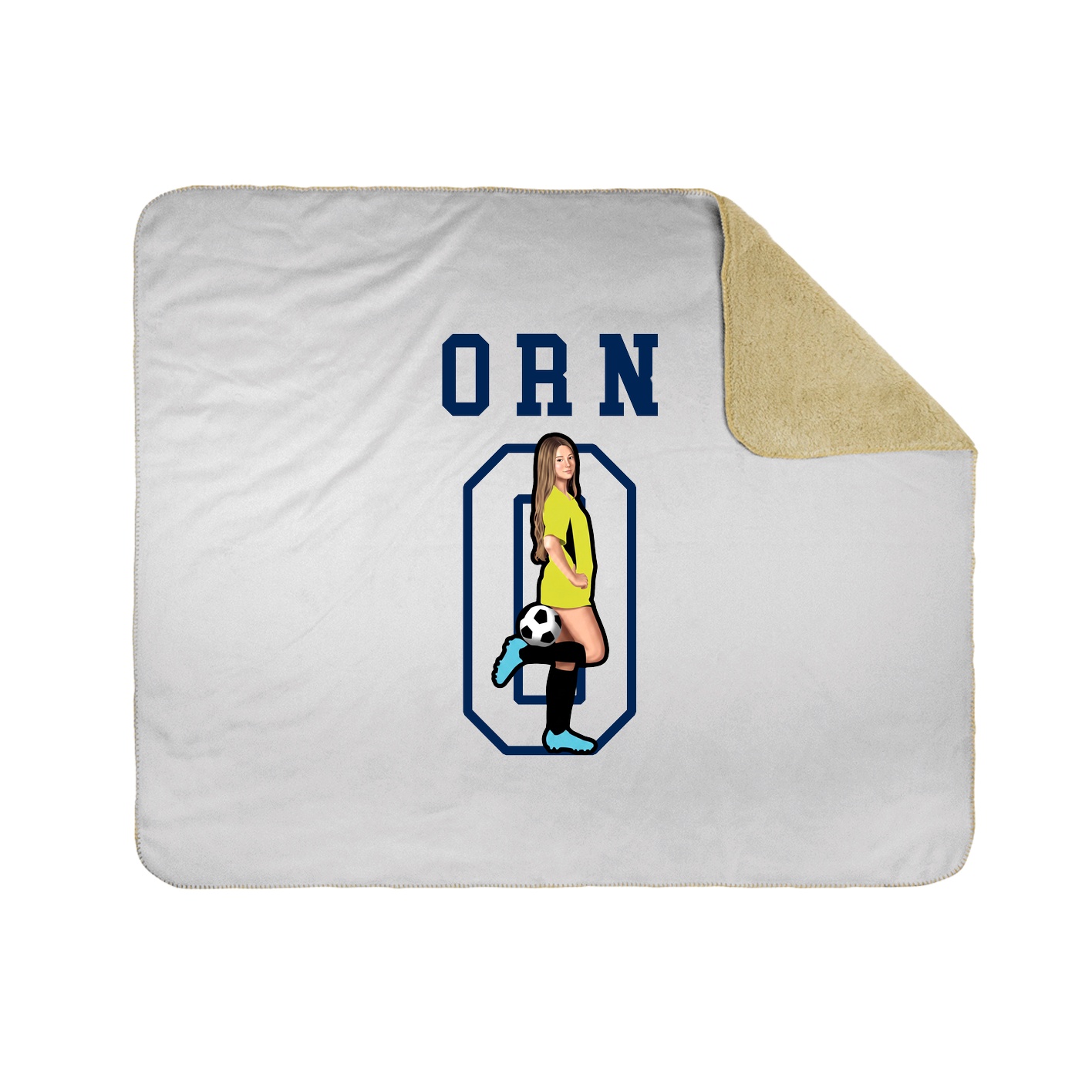 Throw Blanket — Shirsey in White