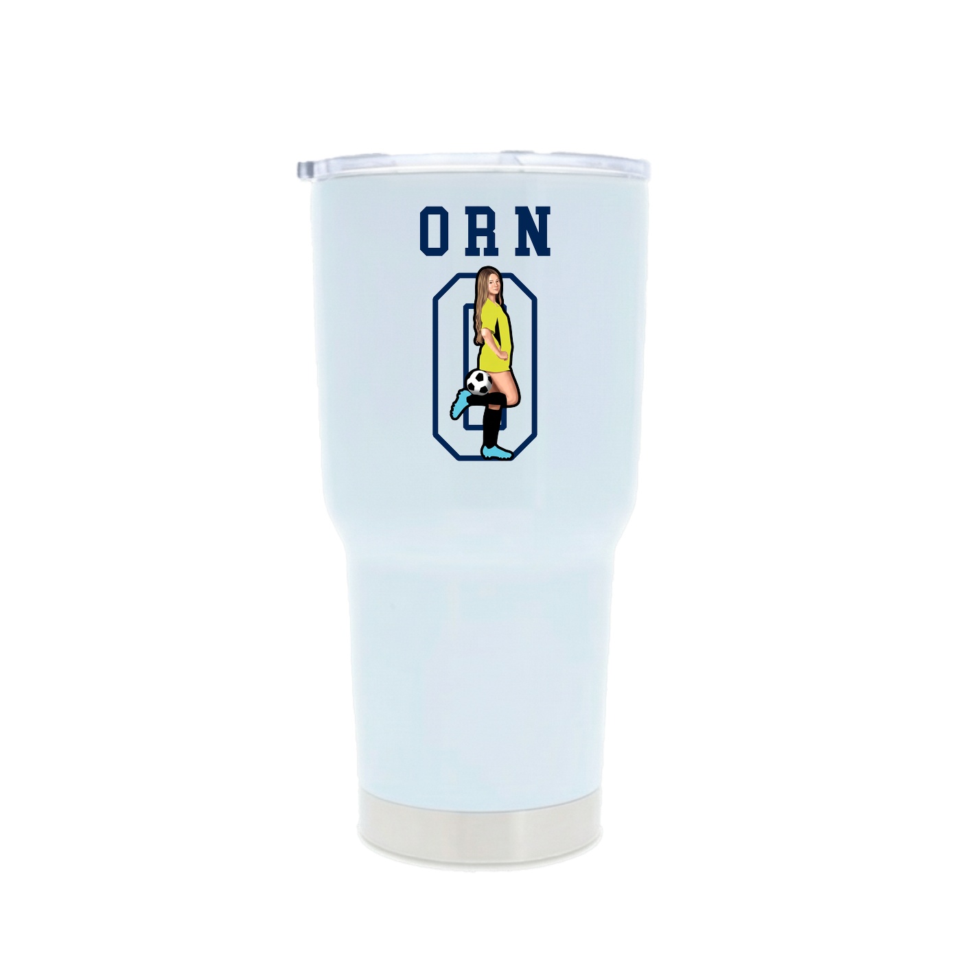 30oz Stainless Steel Tumbler — Shirsey in White