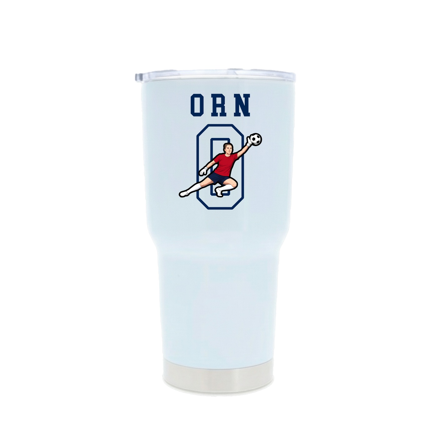 30oz Stainless Steel Tumbler — Shirsey in White