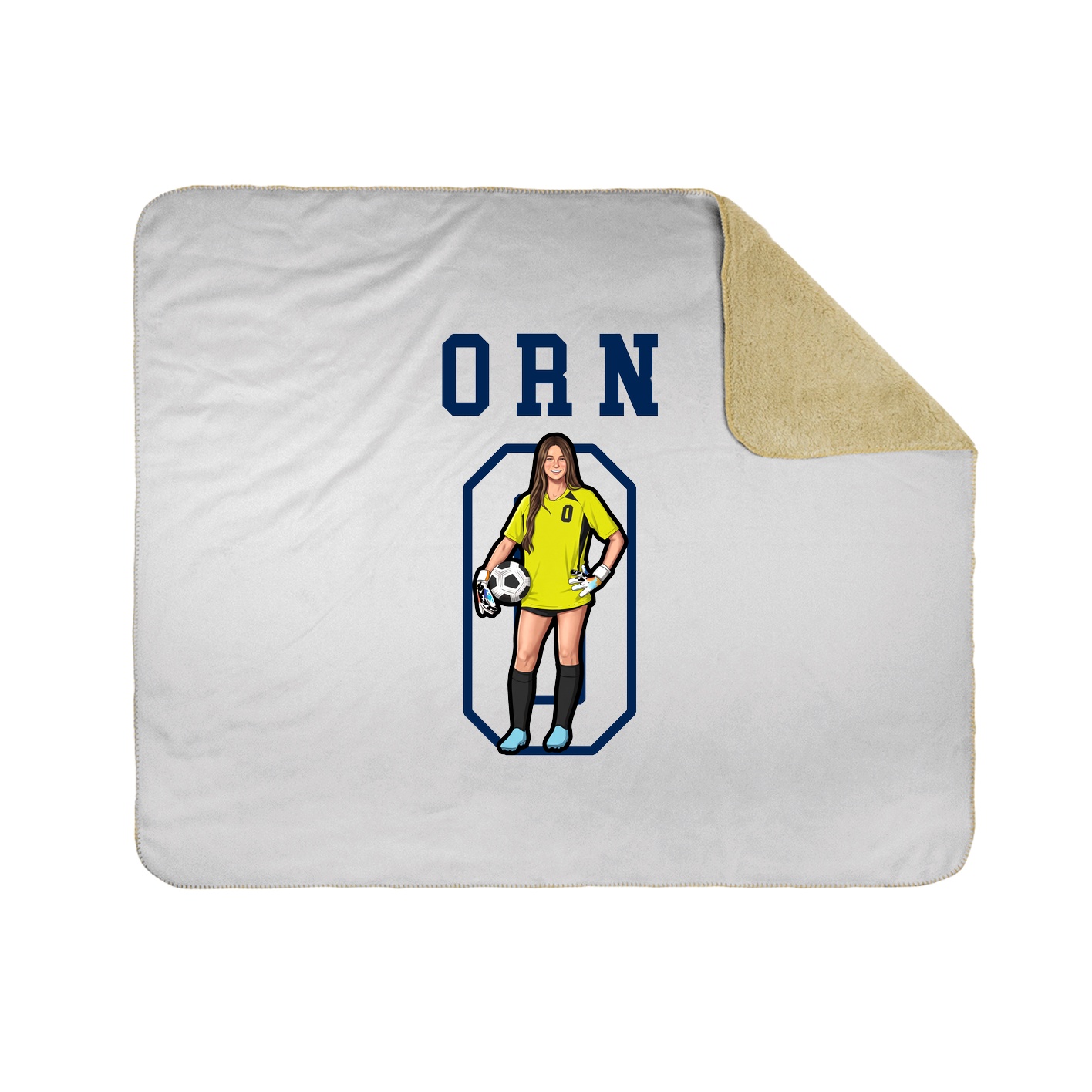 Throw Blanket — Shirsey in White