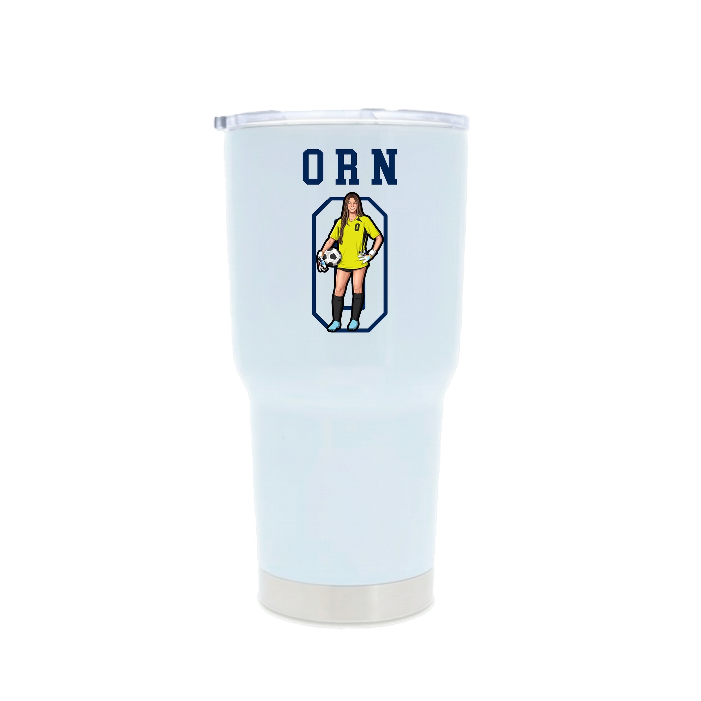 30oz Stainless Steel Tumbler — Shirsey in White