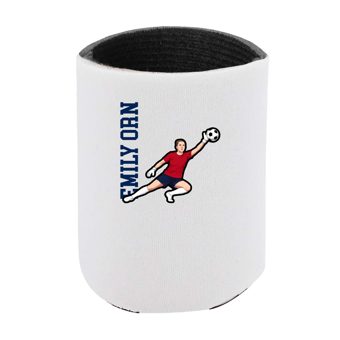 Can Holder — Name Vertical in White