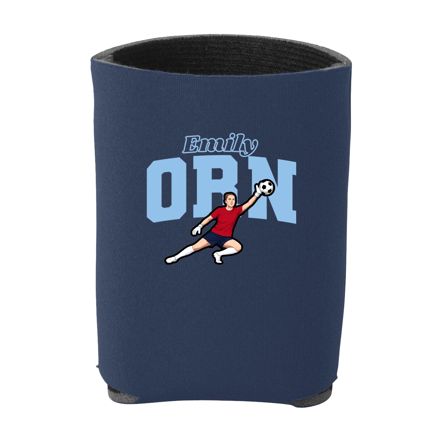 Can Holder — Name Arch in Navy
