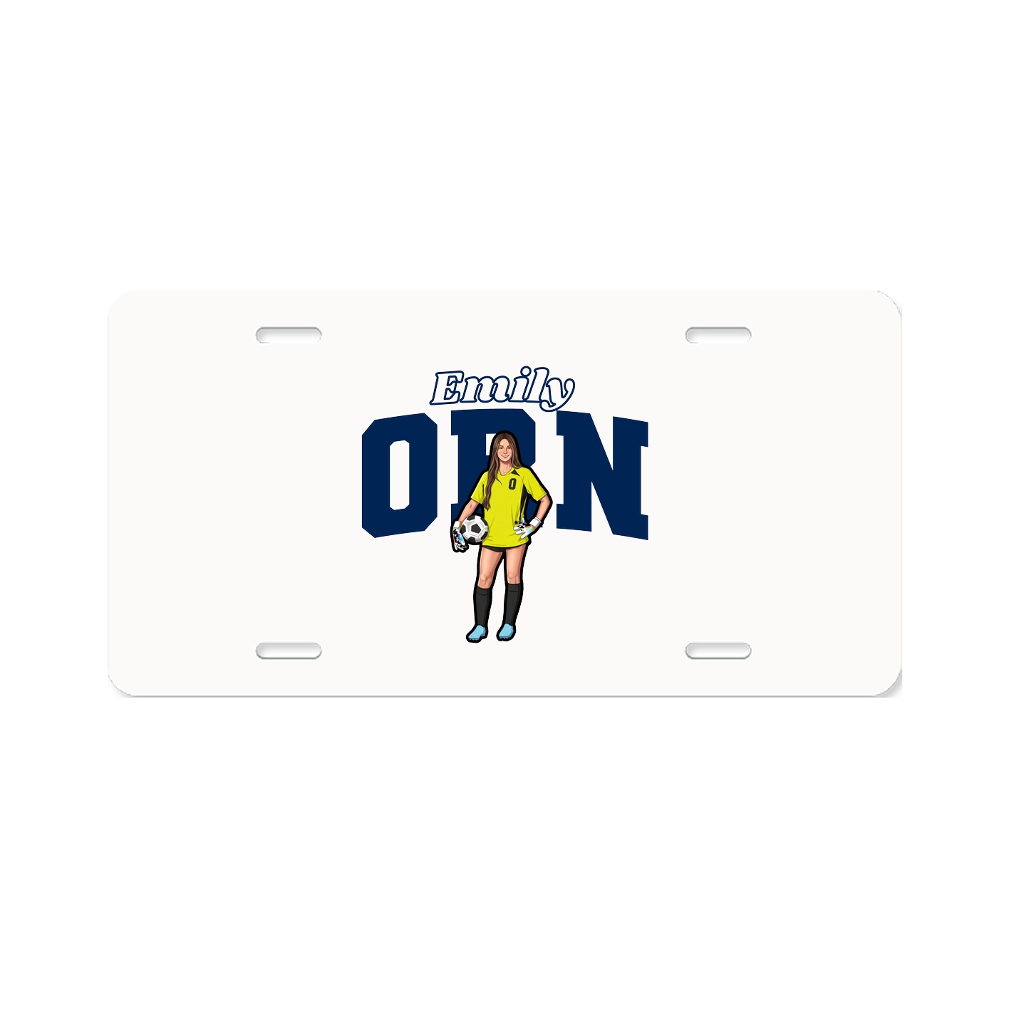 License Plate — Name Arch in Classic
