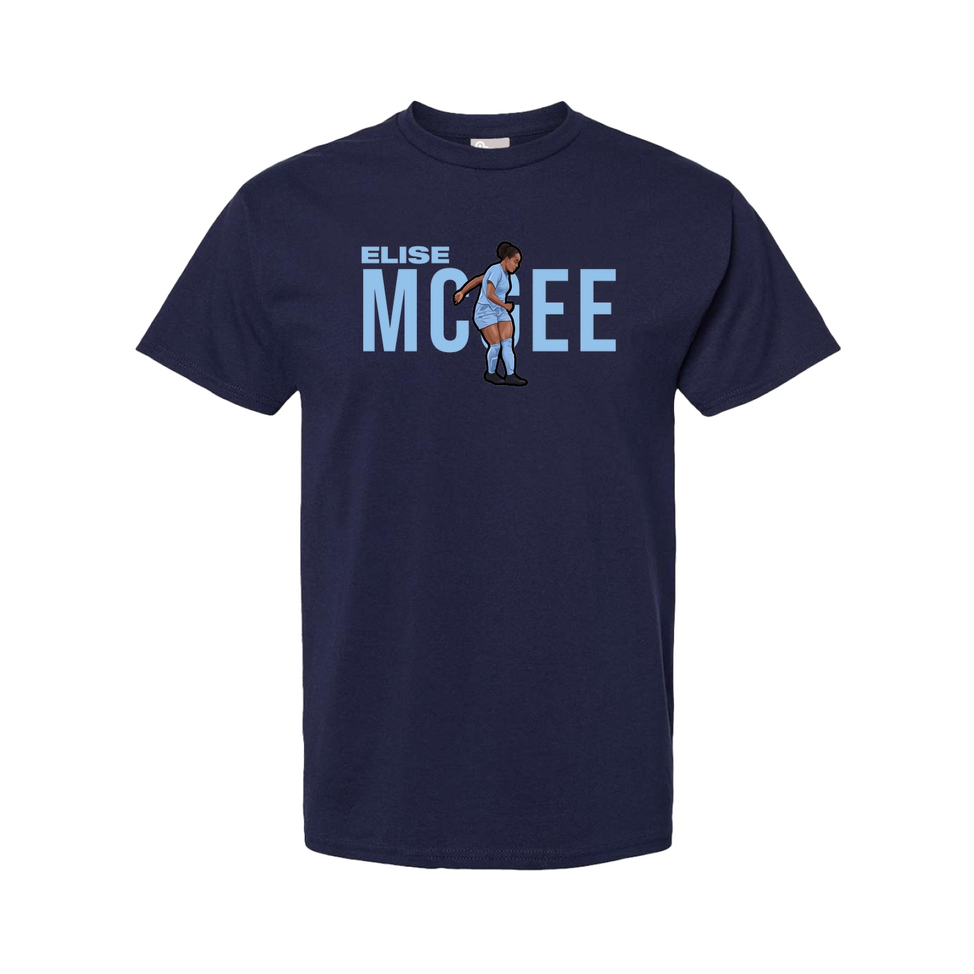Tee — Player Name in Navy