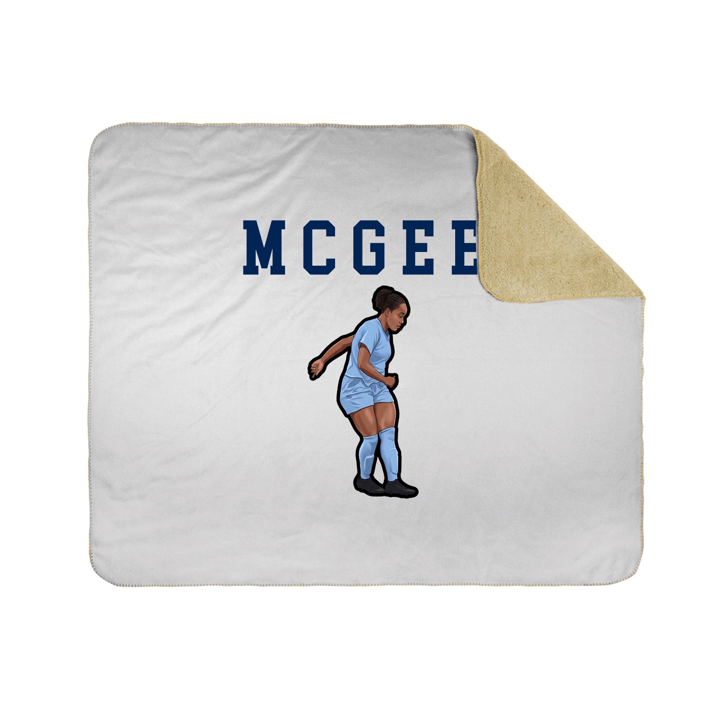 Throw Blanket — Shirsey in White