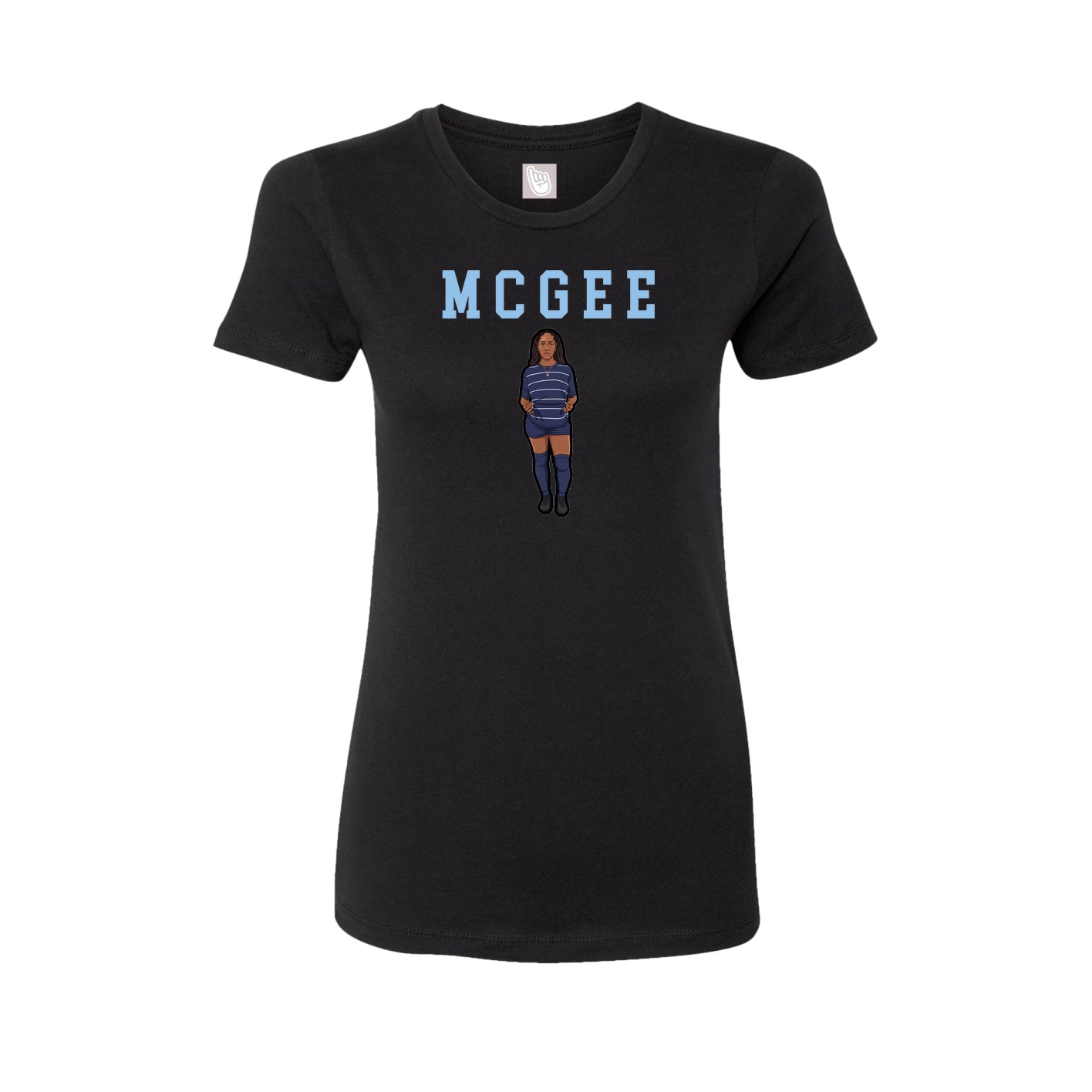 Fitted Women's Tee — Shirsey in Black