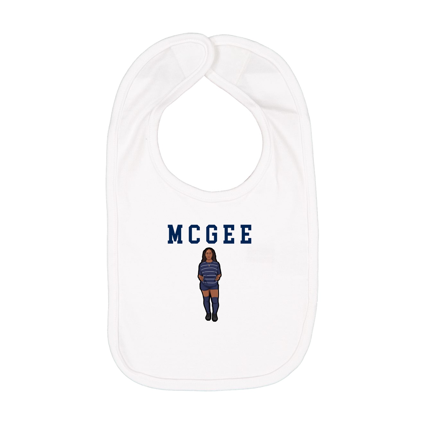 Infant Bib — Shirsey in White