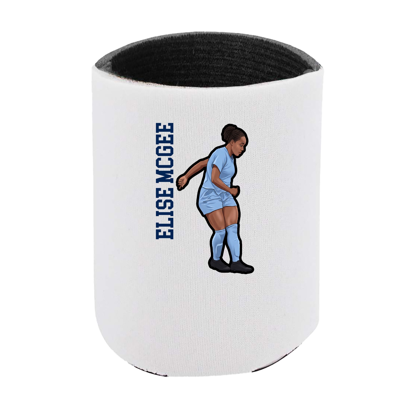 Can Holder — Name Vertical in White