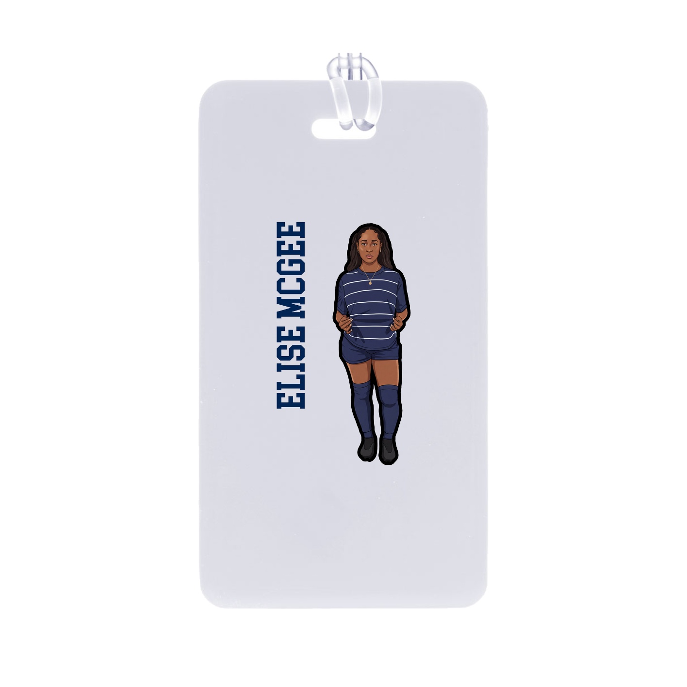 Bag Tag — Name Vertical in Classic