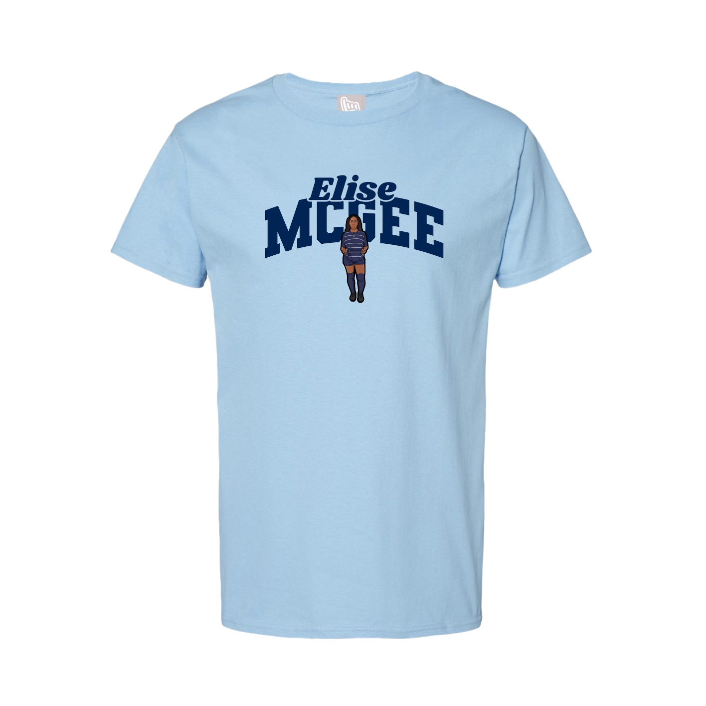 Youth Tee — Signature Arch in Light Blue