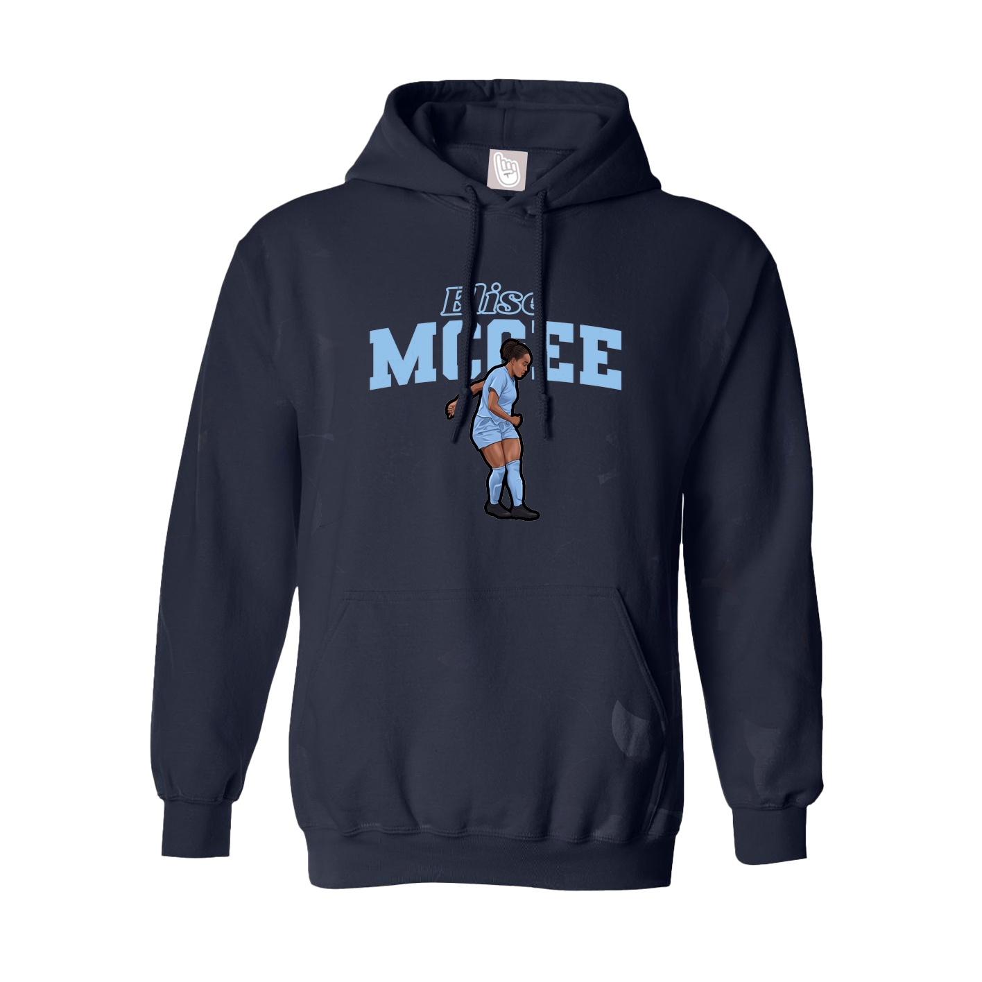 Hoodie — Name Arch in Navy