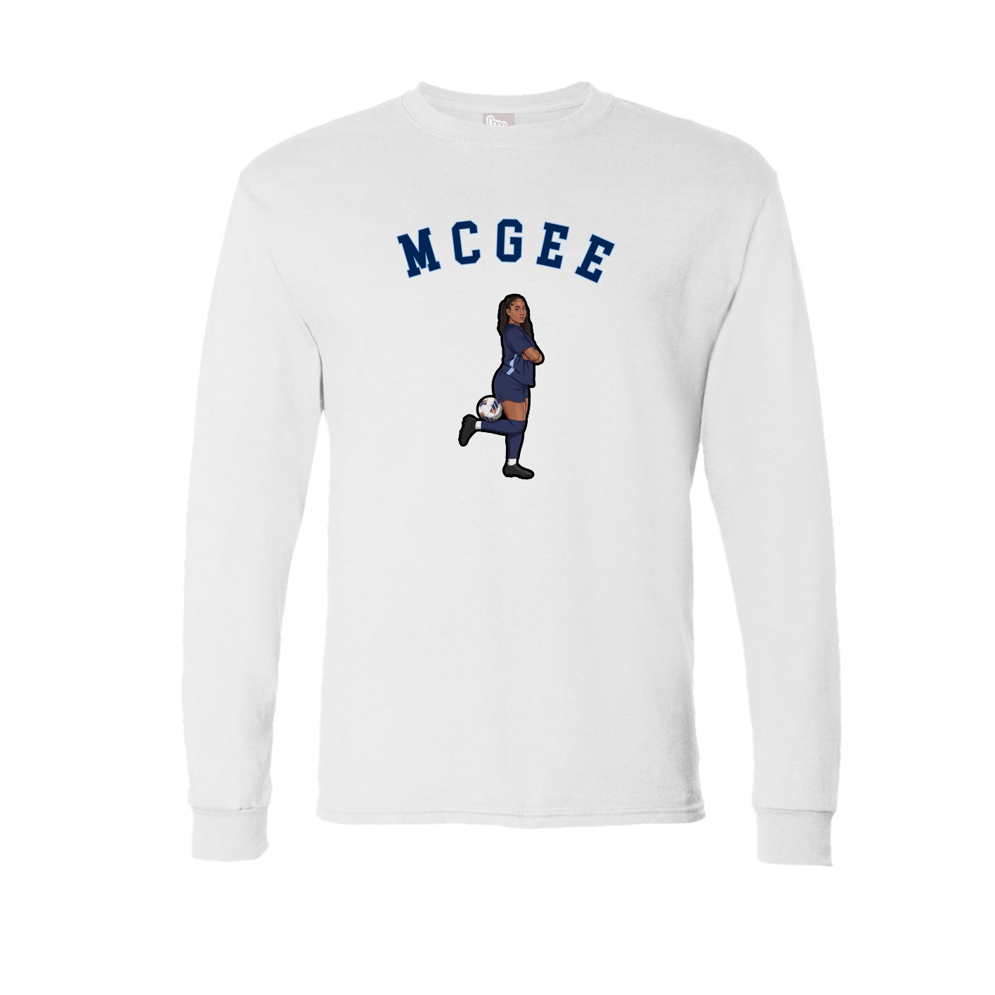 Long Sleeve Tee — Shirsey Arch in White