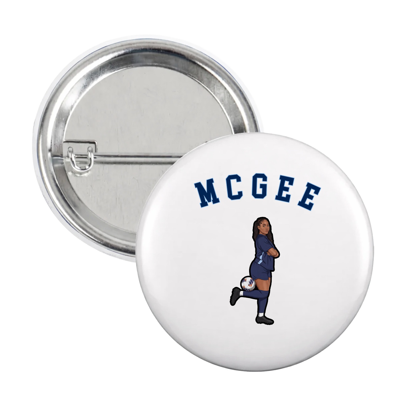 Game Day Button — Shirsey Arch in White