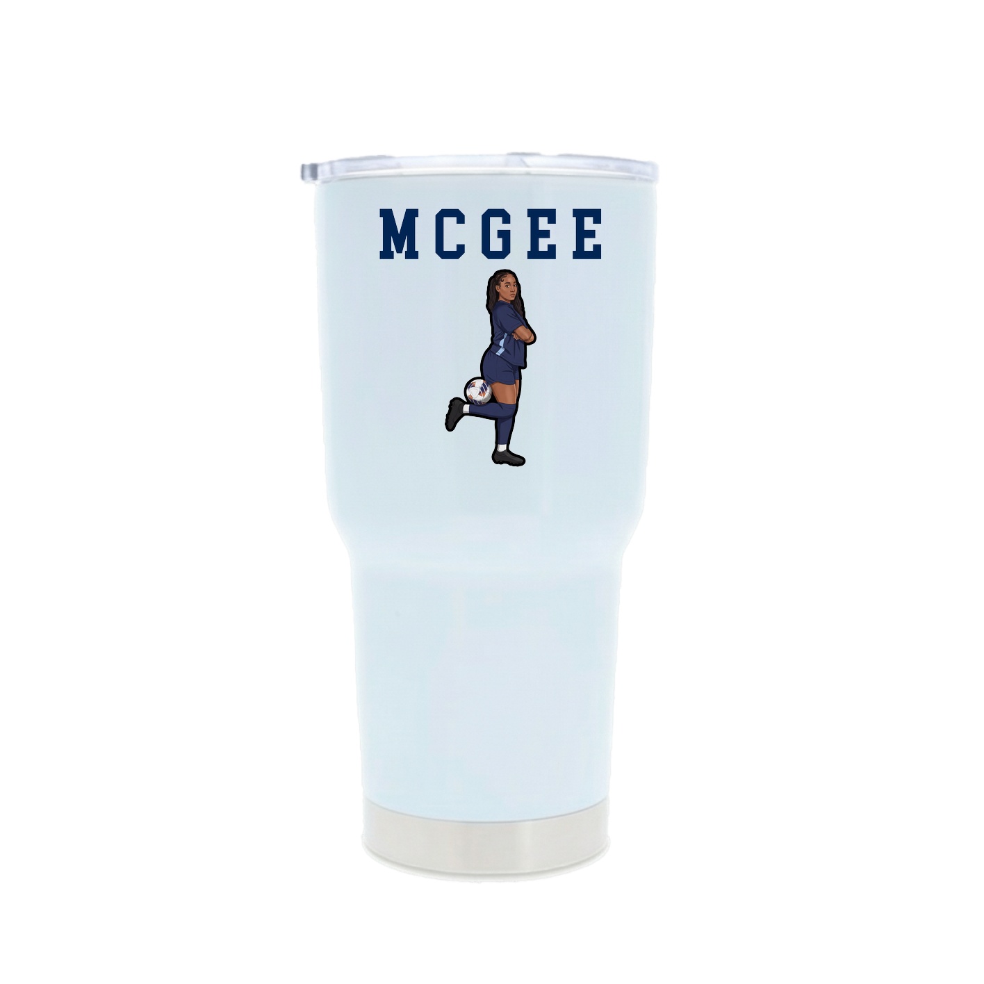 30oz Stainless Steel Tumbler — Shirsey in White