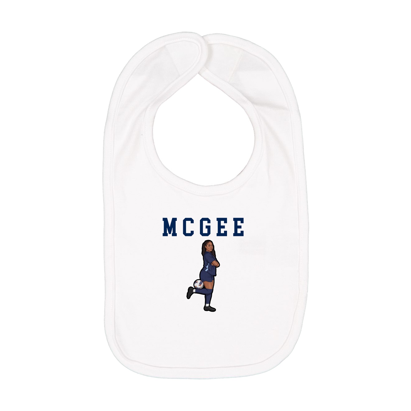 Infant Bib — Shirsey in White