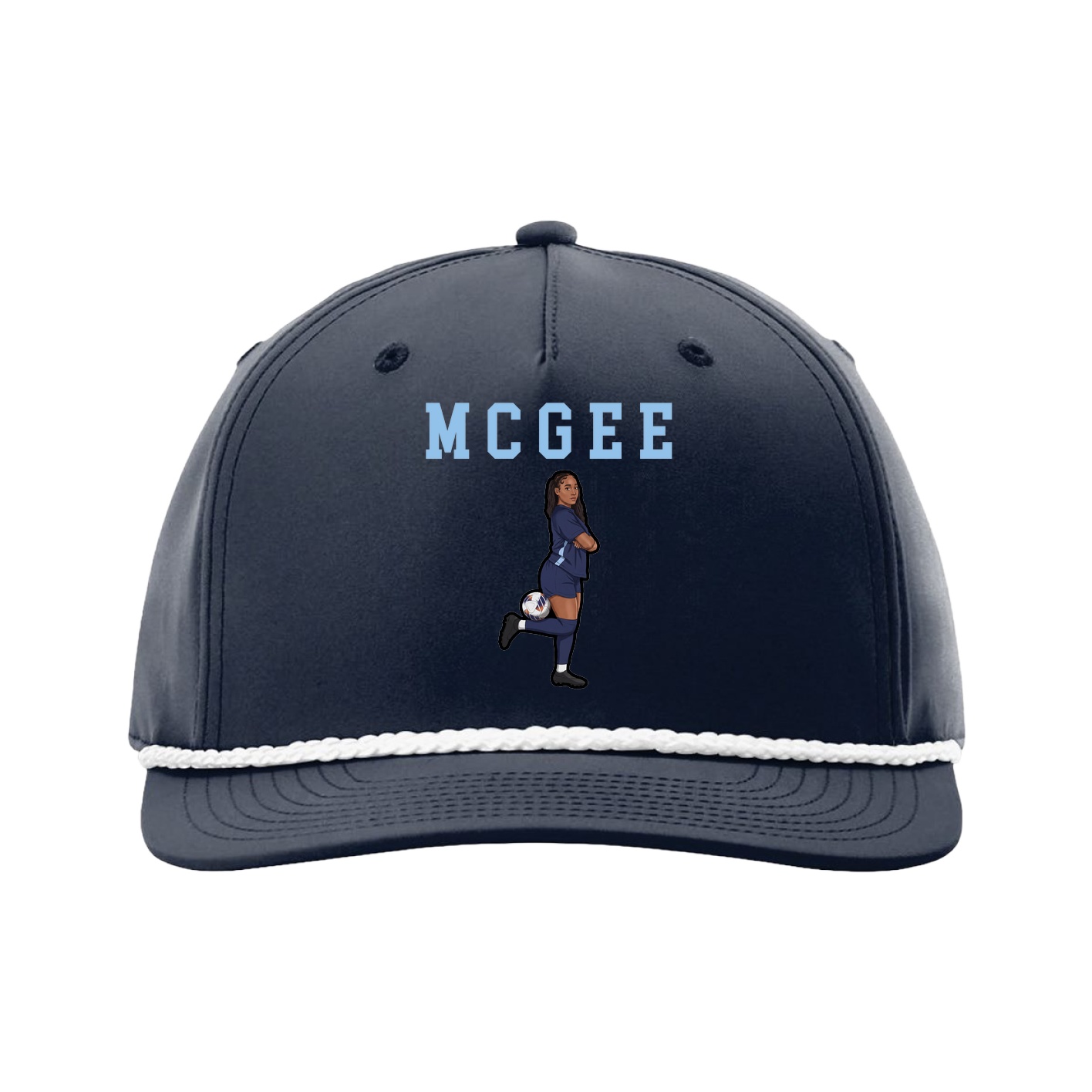 Five-Panel Classic Rope Cap — Shirsey in Navy