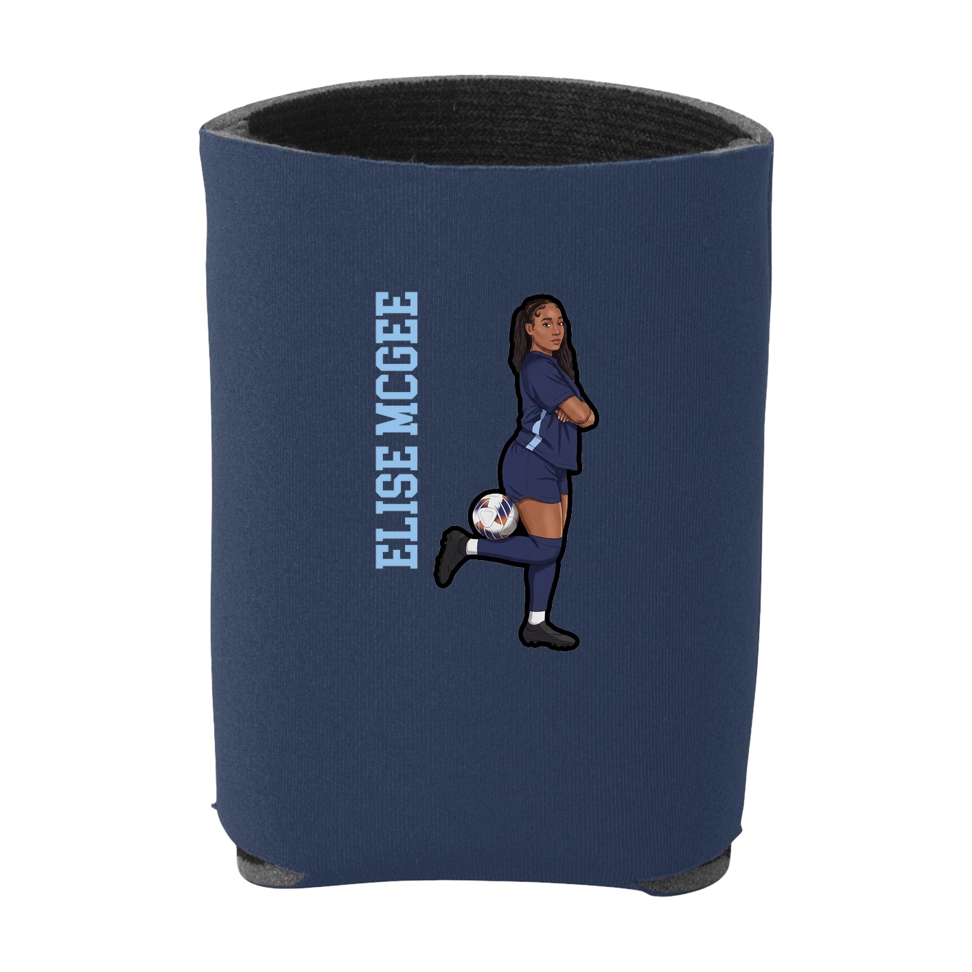 Can Holder — Name Vertical in Navy