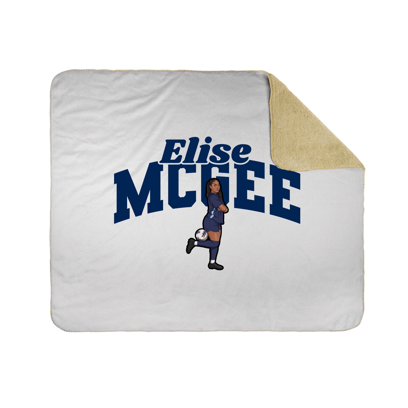 Throw Blanket — Signature Arch in White