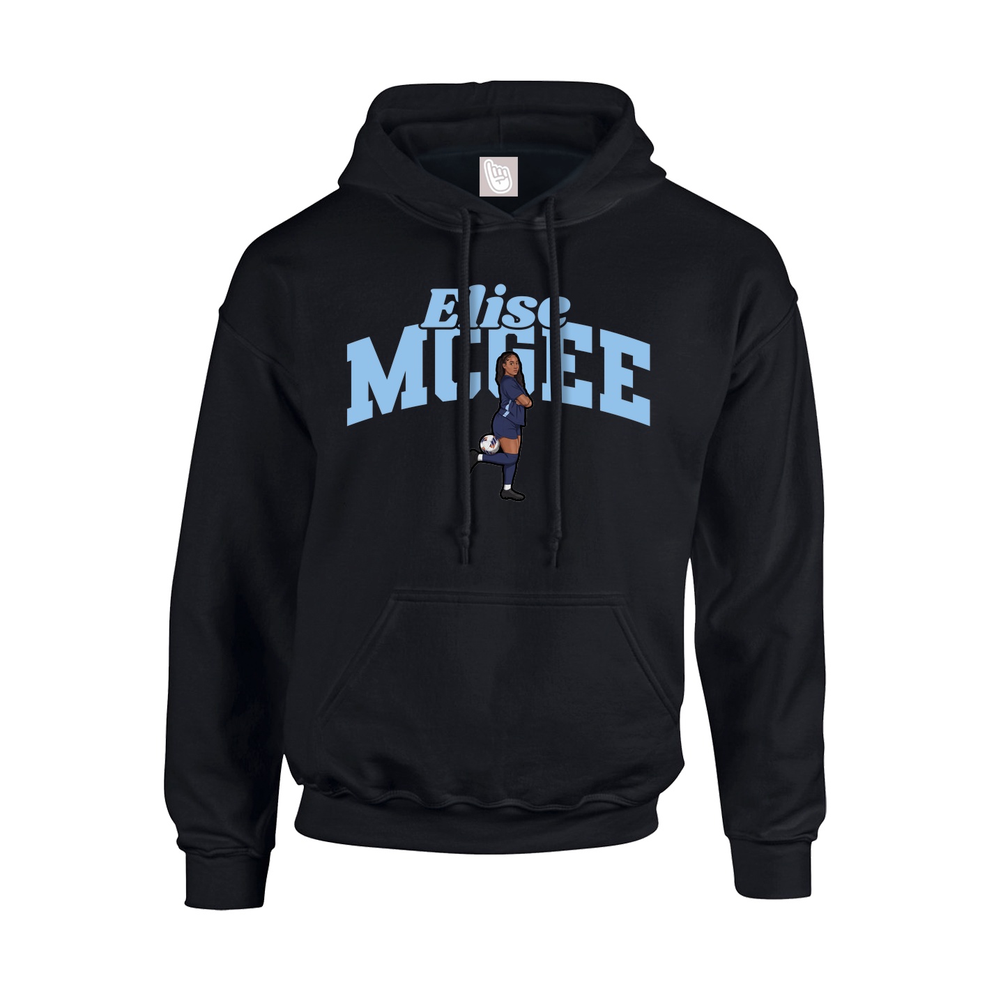 Youth Hoodie — Signature Arch in Black