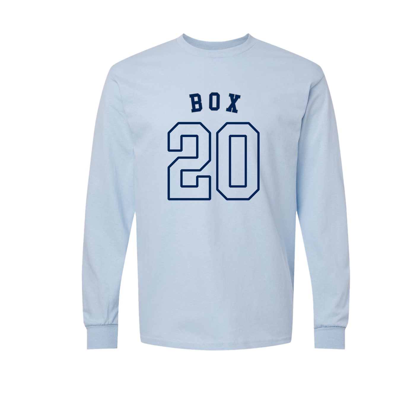 Long Sleeve Tee — Shirsey Arch in Light Blue