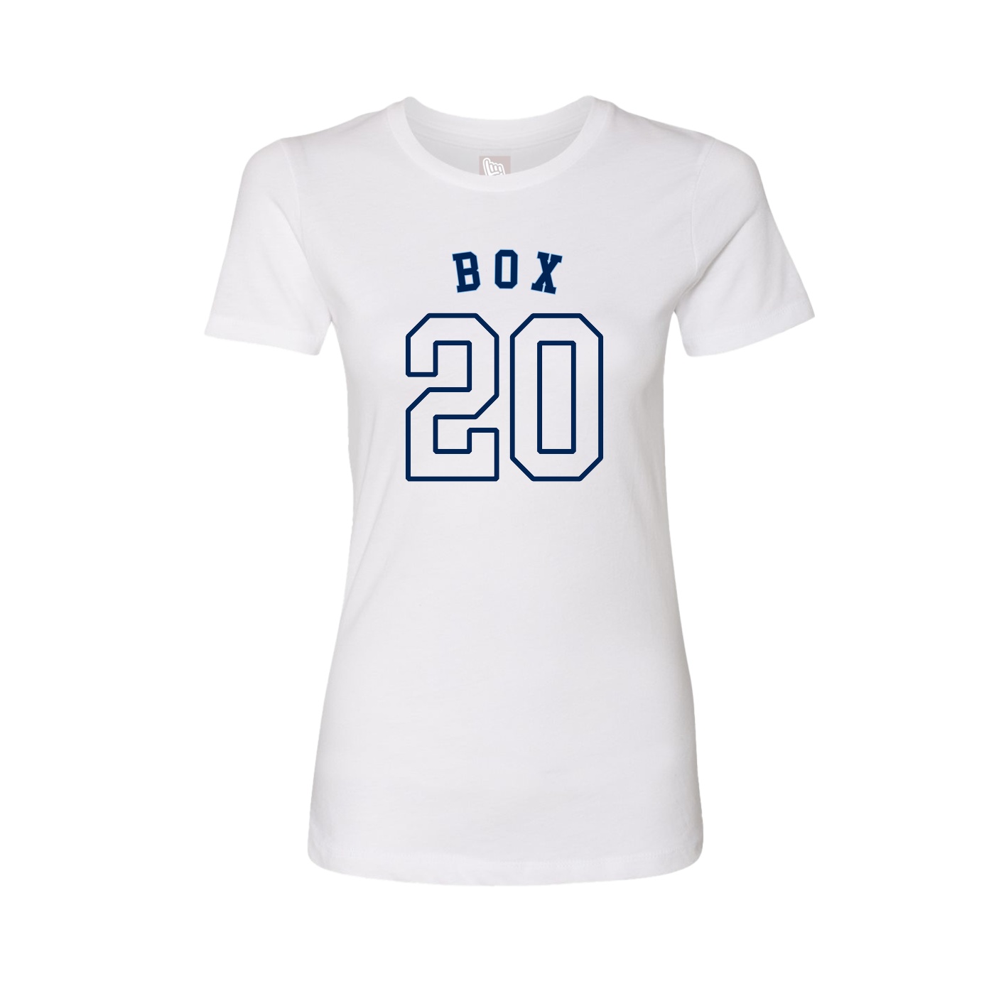 Fitted Women's Tee — Shirsey Arch in White