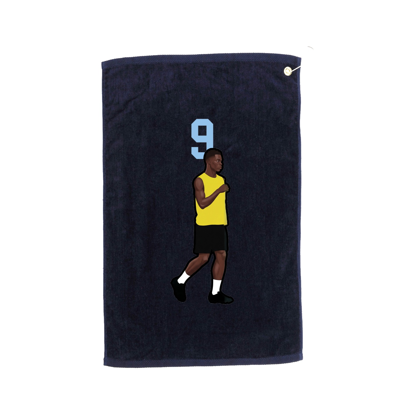 Golf Towel — Number Top in Navy