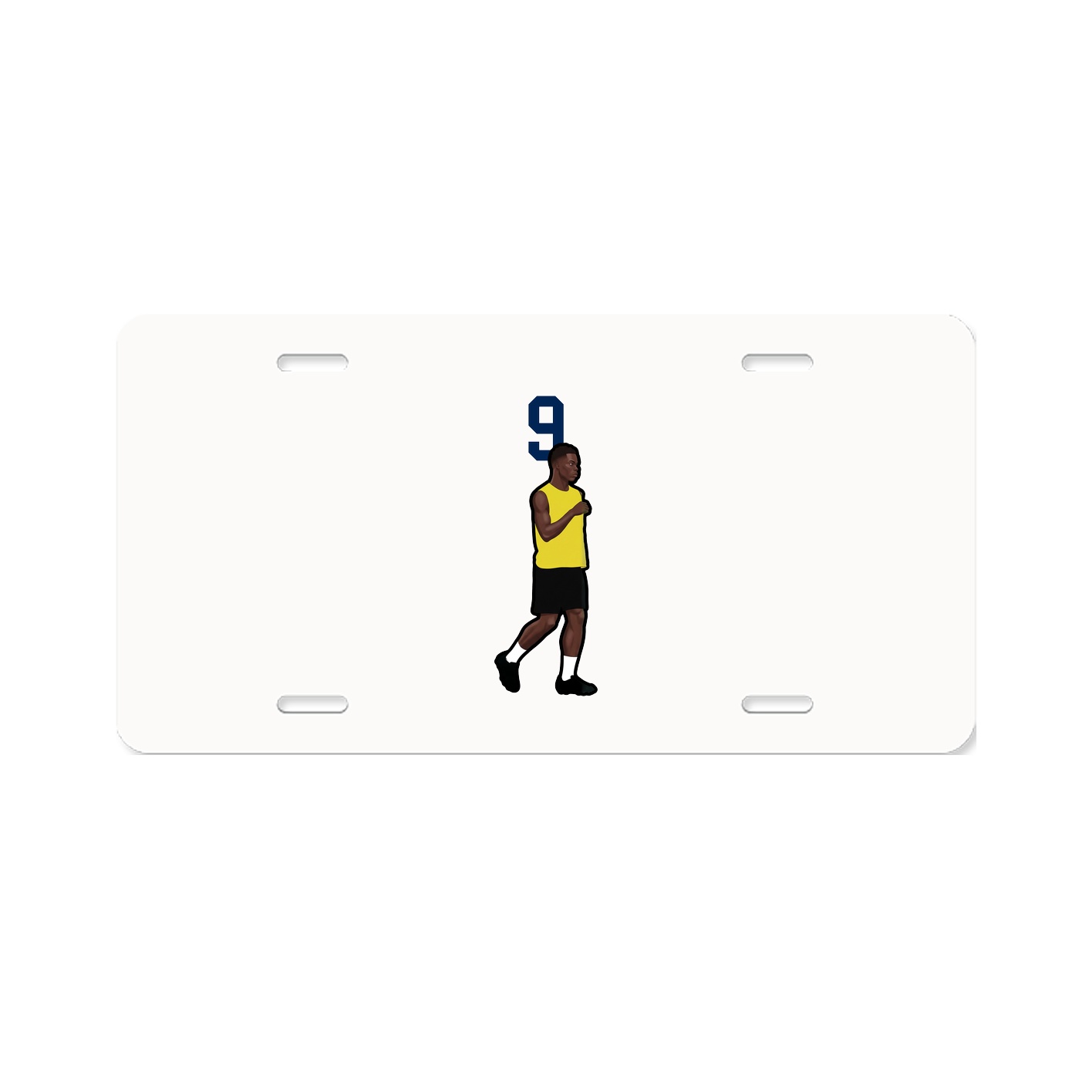 License Plate — Number Top in Classic