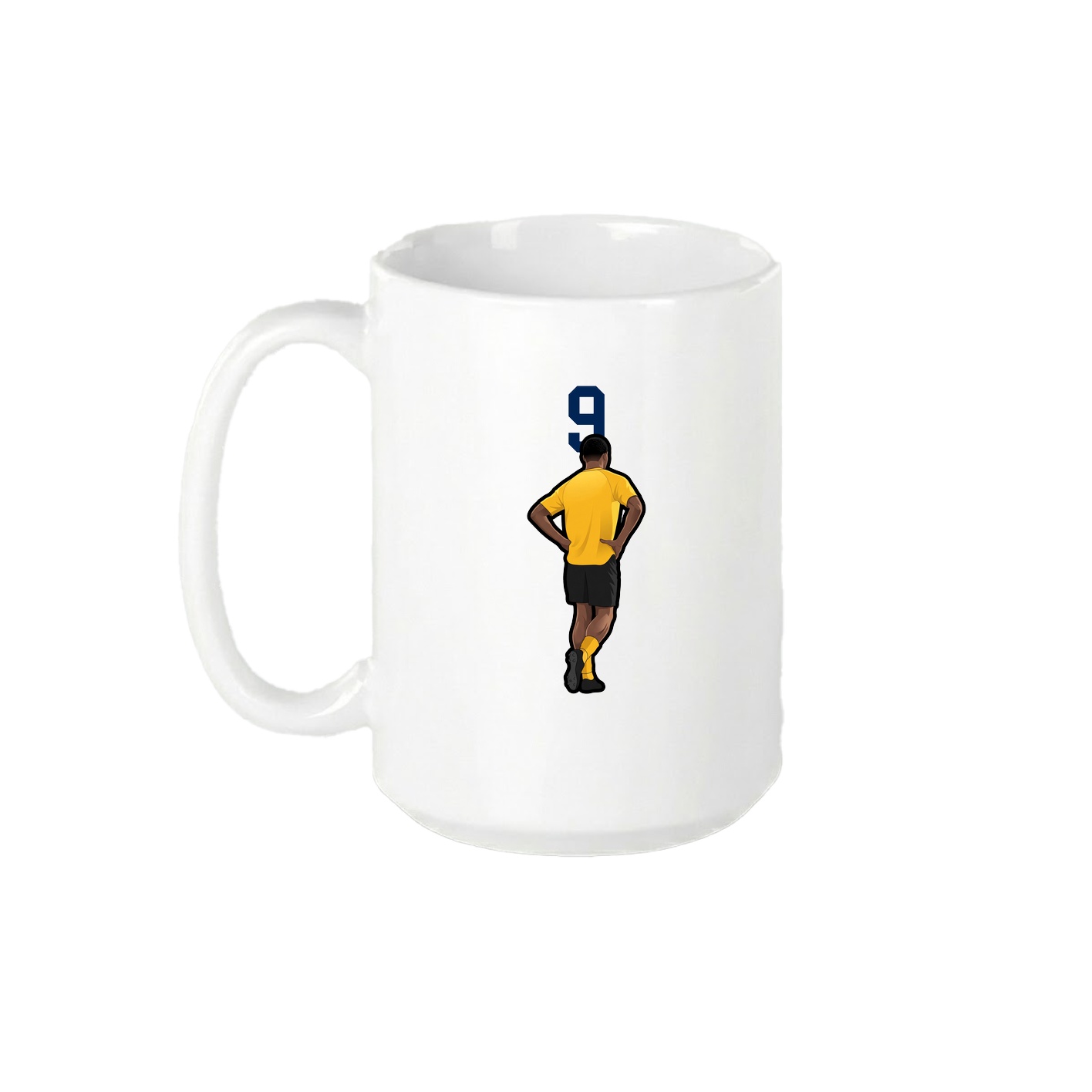15oz Coffee Mug — Number Top in White