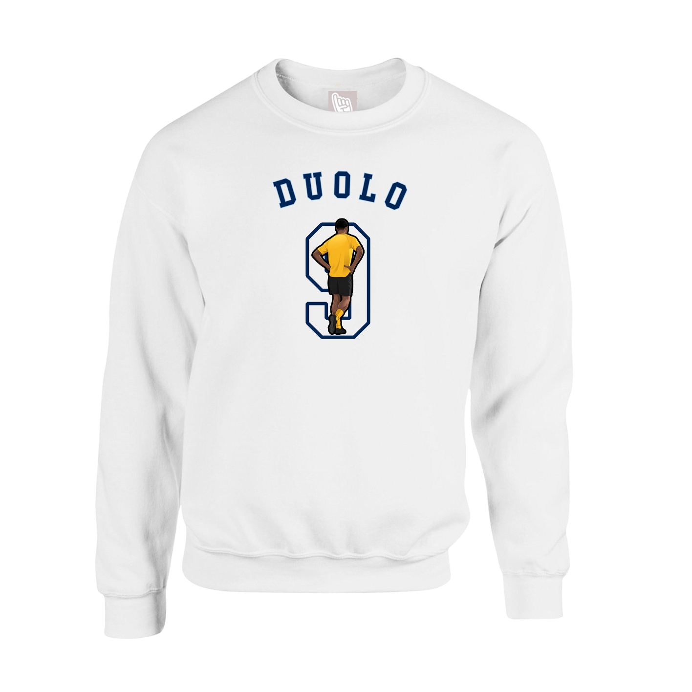 Fleece Crew — Shirsey Arch in White