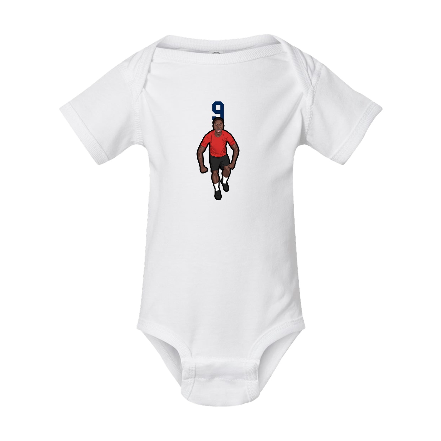 Baby Onesie — Number Top in White
