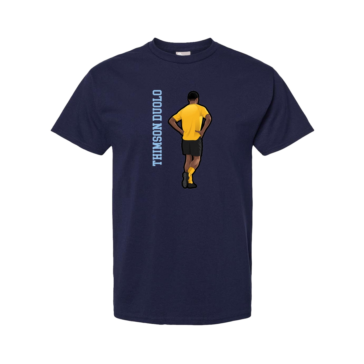 Youth Tee — Name Vertical in Navy