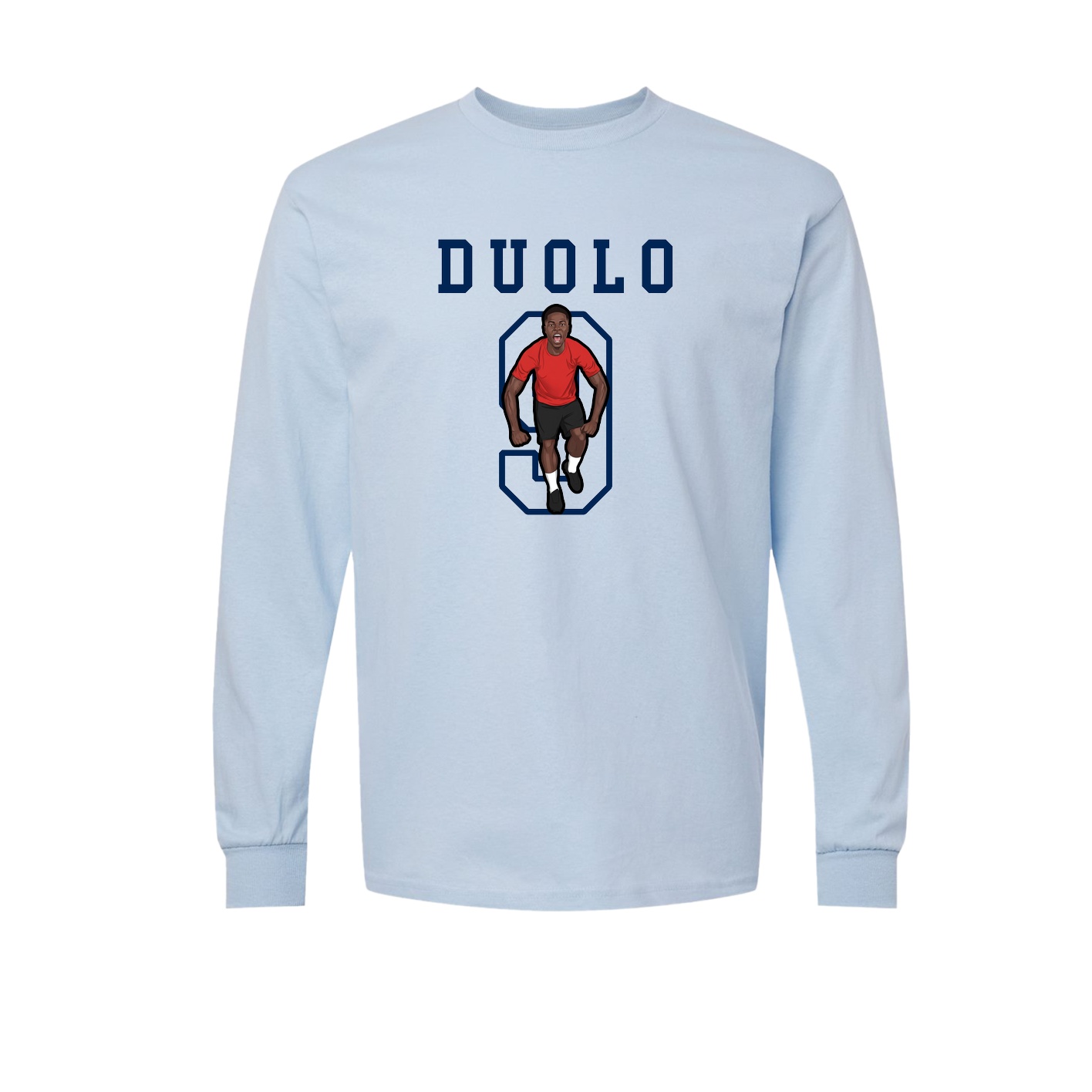 Long Sleeve Tee — Shirsey in Light Blue