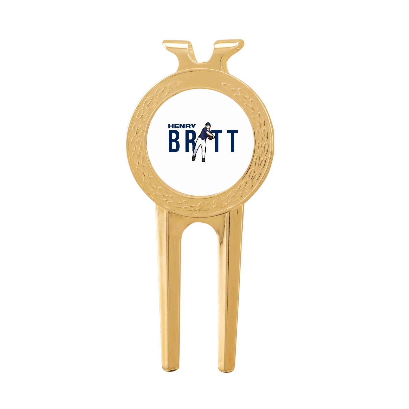 Divot Tool with Ball Marker — Player Name in Classic