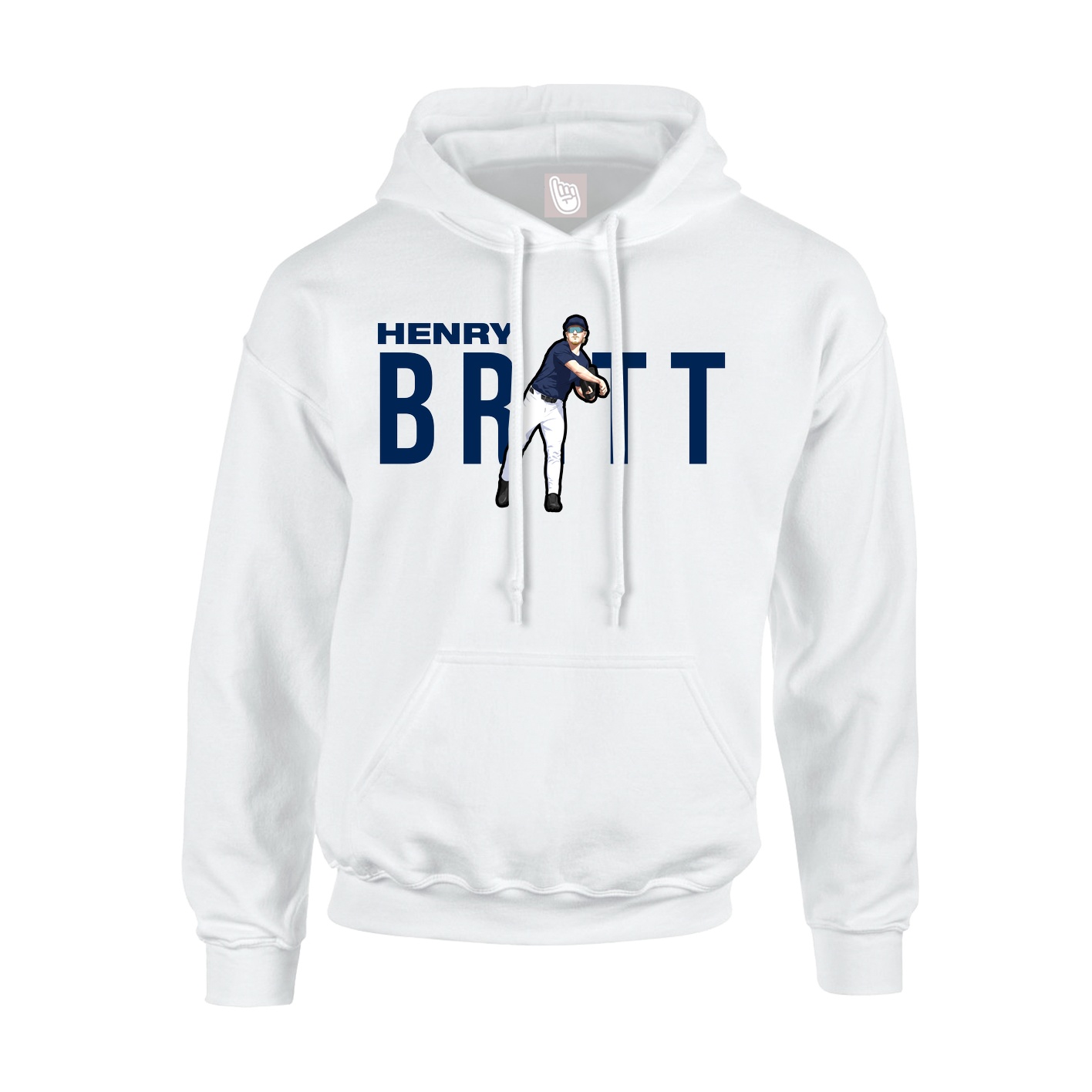 Youth Hoodie — Player Name in White