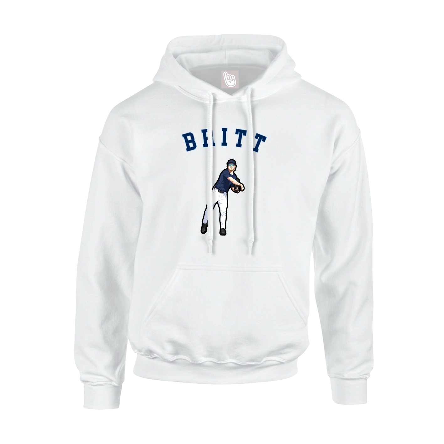 Hoodie — Shirsey Arch in White