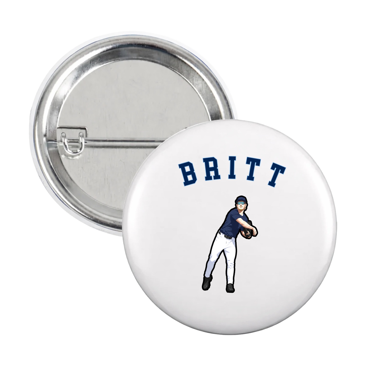 Game Day Button — Shirsey Arch in White