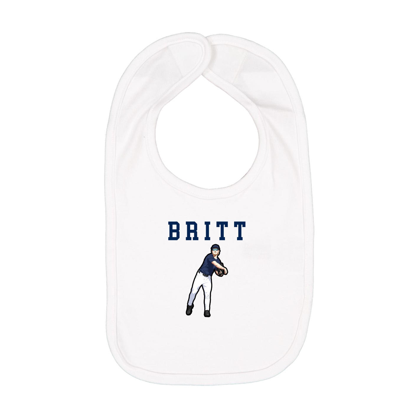 Infant Bib — Shirsey in White