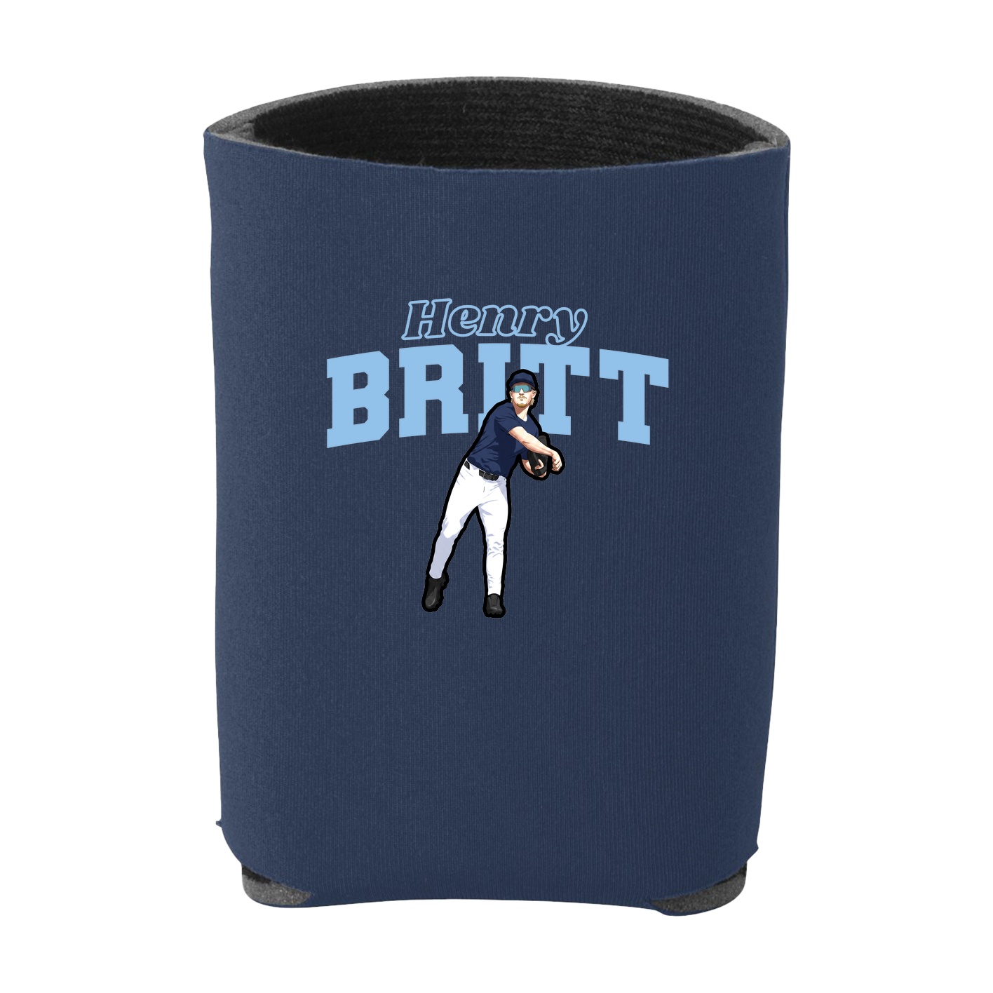 Can Holder — Name Arch in Navy