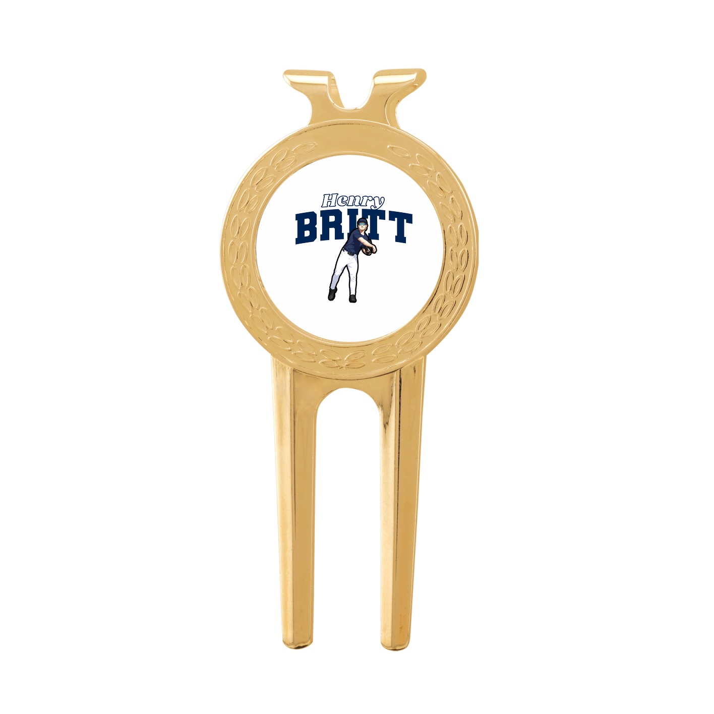 Divot Tool with Ball Marker — Name Arch in Classic