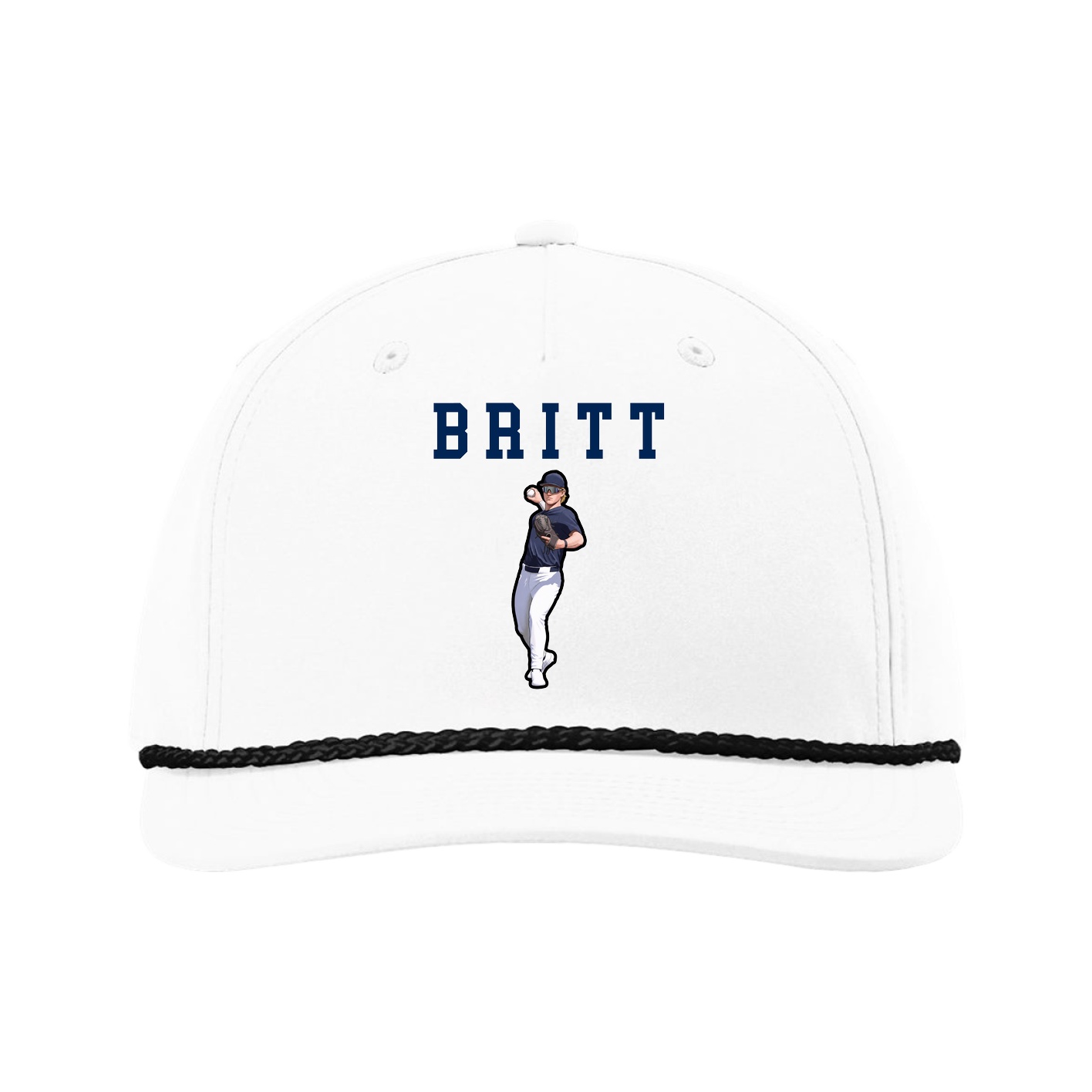 Five-Panel Classic Rope Cap — Shirsey in White